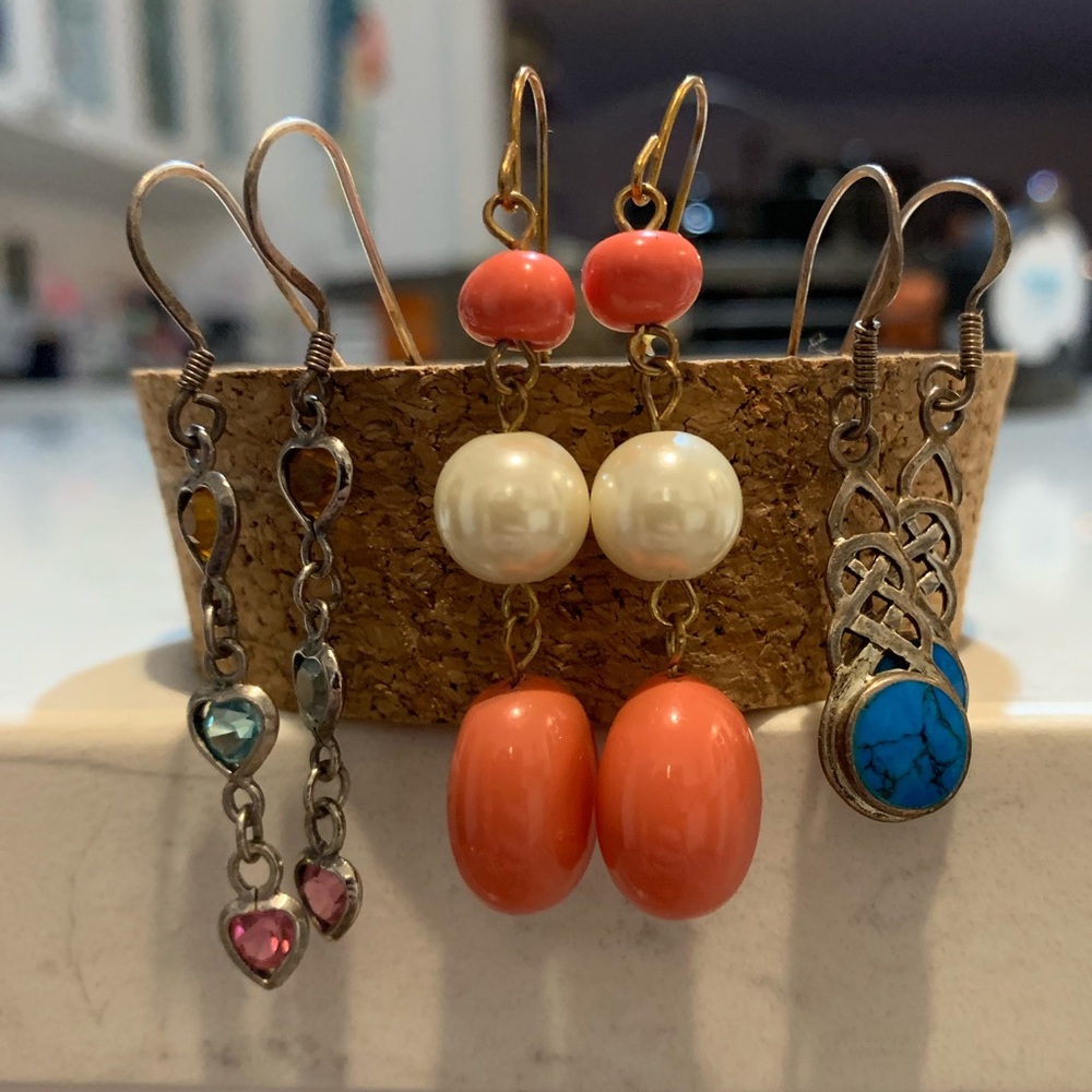 3 Pairs of Fun Earrings